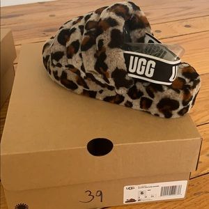 UGG Fluff Yeah Leopard Slipper